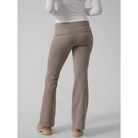 New w/Tags -Large - Athleta Delancey Herringbone Flare Pants - Beige Herringbone - Picture 10 of 12